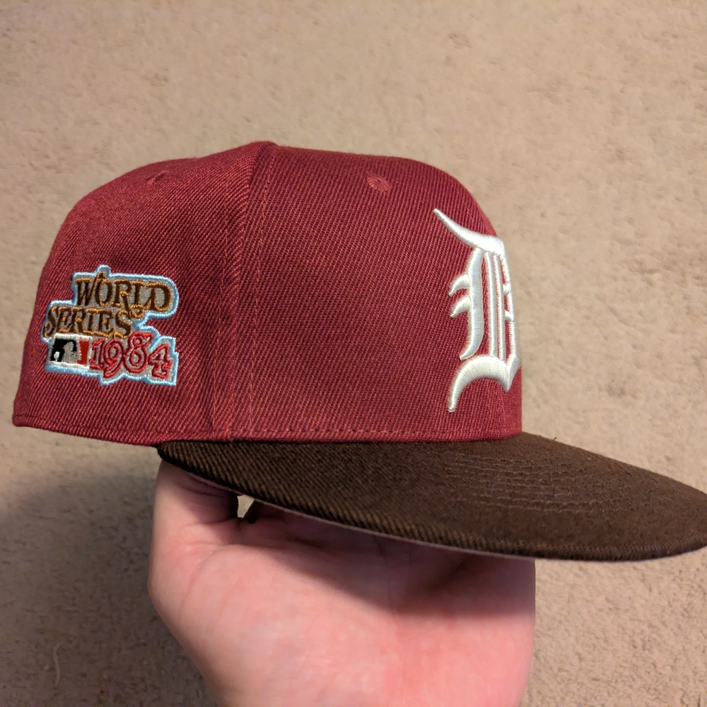 Detroit Tigers New Era Maroon and Brown World Series 1984 Hat